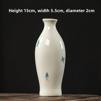 Butterfly Orchid Ceramic Vase