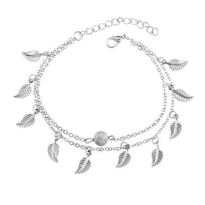 Butterfly pendant handmade anklet