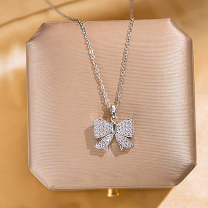 Butterfly Pendant Titanium Steel Necklace