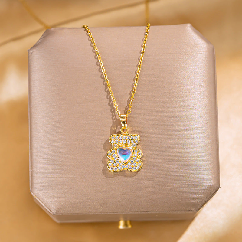 Butterfly Pendant Titanium Steel Necklace