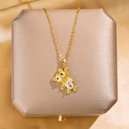 Butterfly Pendant Titanium Steel Necklace