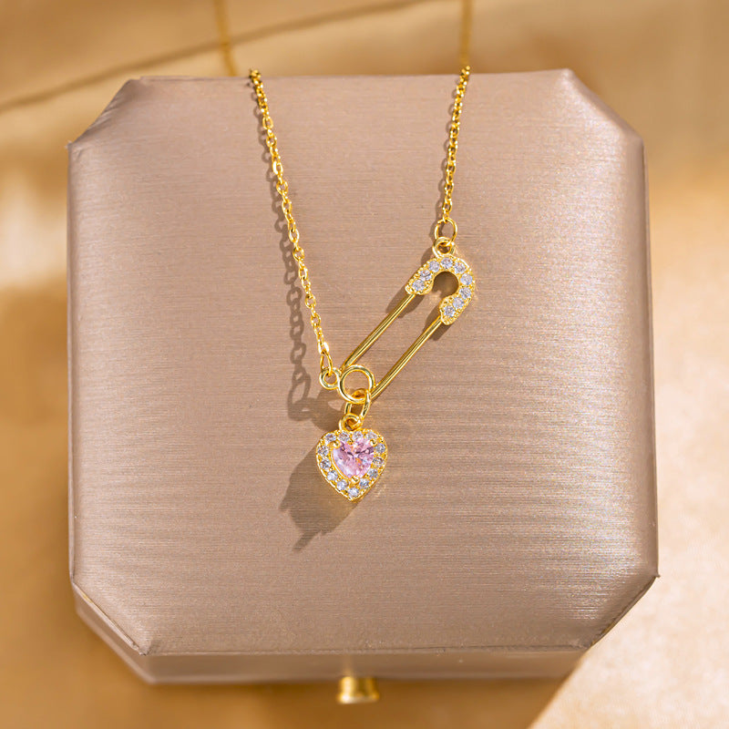 Butterfly Pendant Titanium Steel Necklace