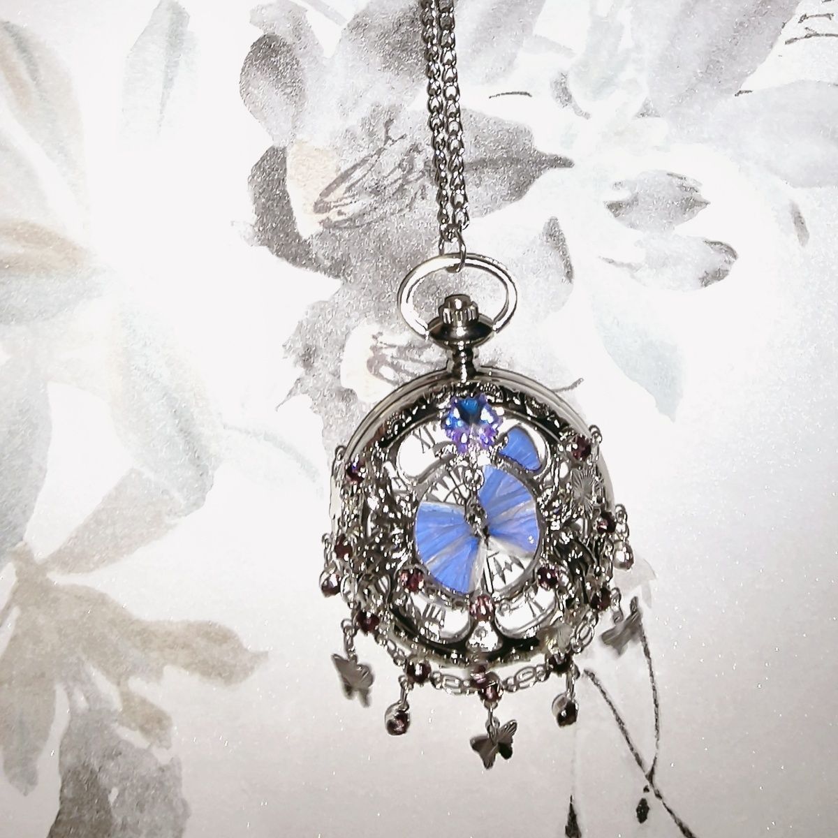 Butterfly Pocket Watch