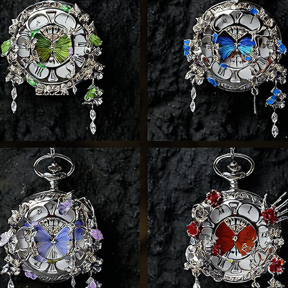 Butterfly Pocket Watch
