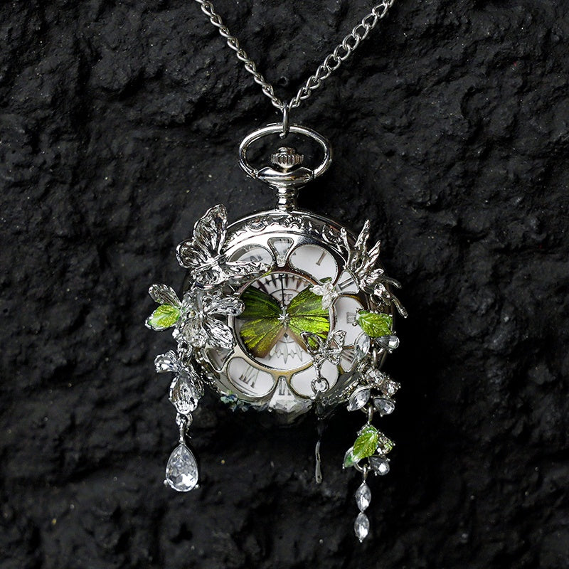 Butterfly Pocket Watch