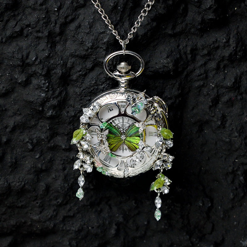 Butterfly Pocket Watch