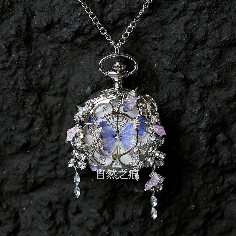Butterfly Pocket Watch