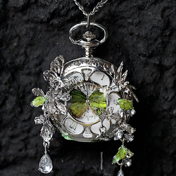 Butterfly Pocket Watch