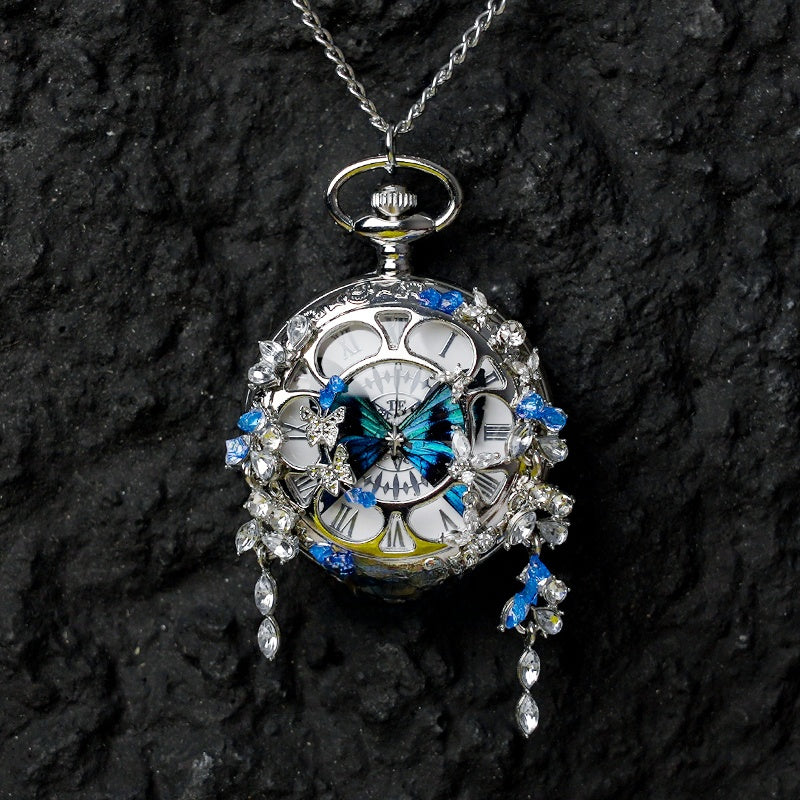 Butterfly Pocket Watch