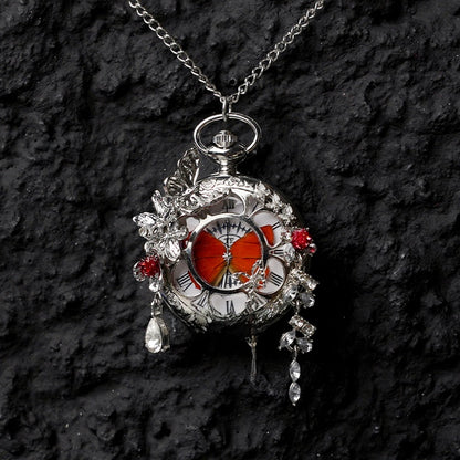 Butterfly Pocket Watch