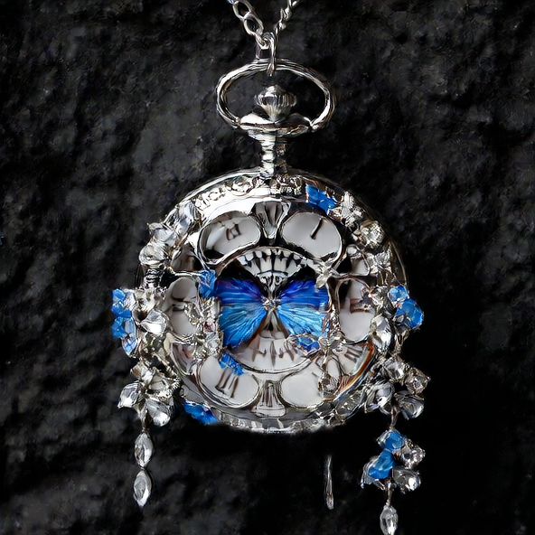 Butterfly Pocket Watch