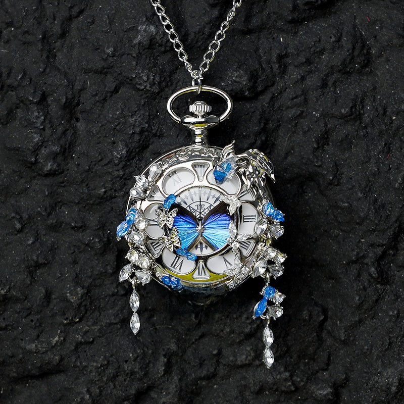 Butterfly Pocket Watch