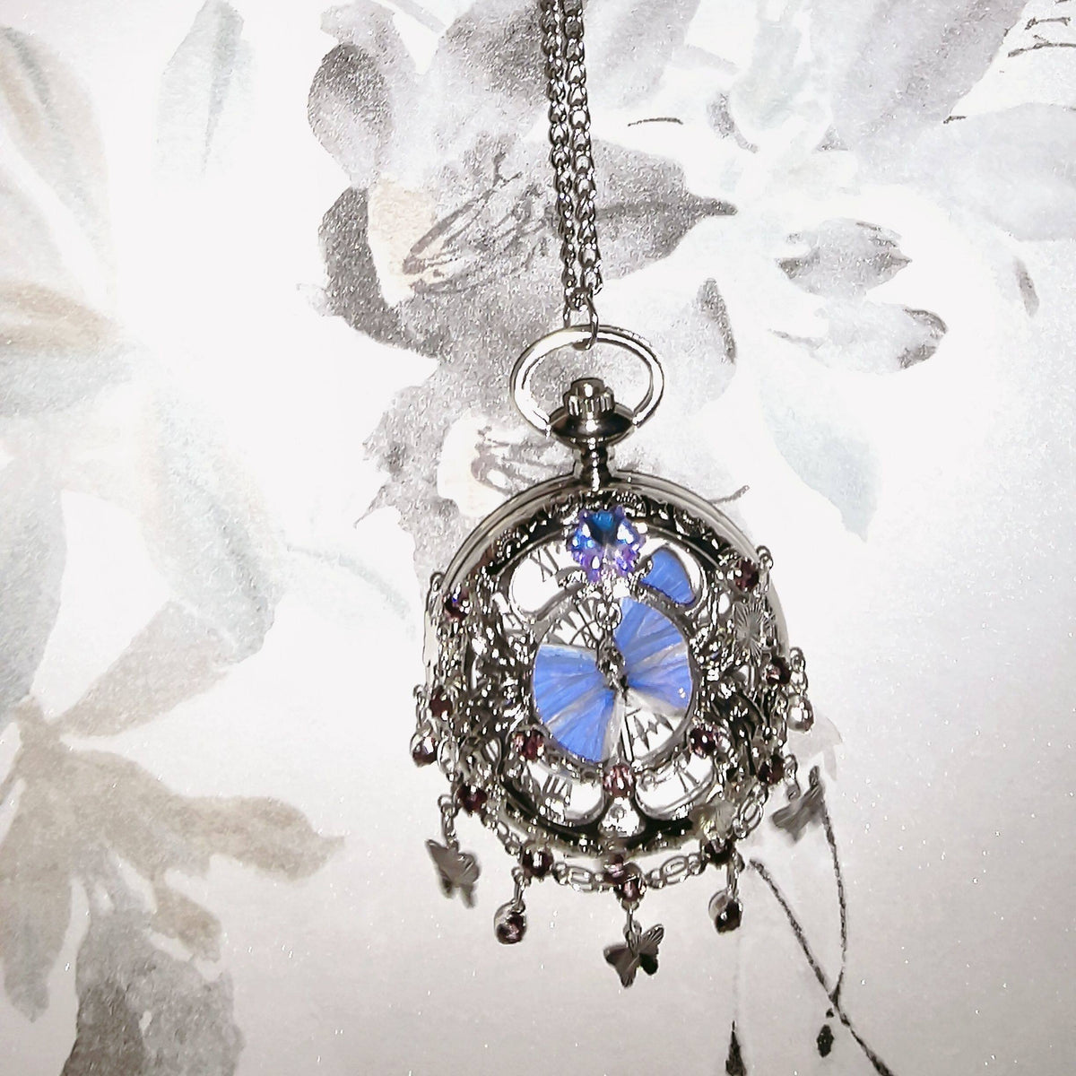 Butterfly Pocket Watch