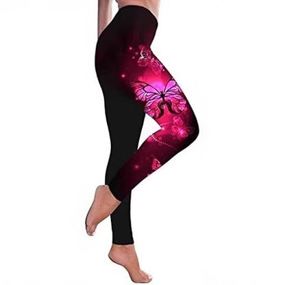 Butterfly Print Yoga Leggings