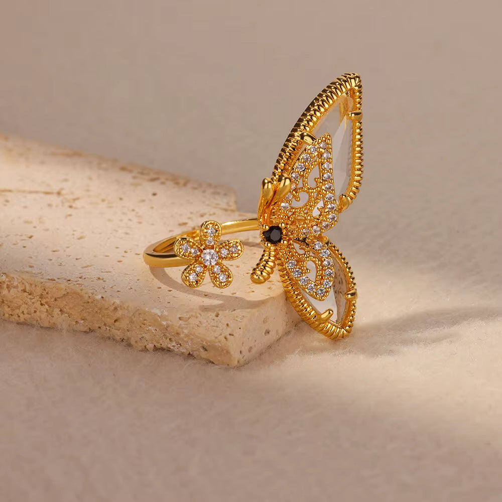 Butterfly ring ring