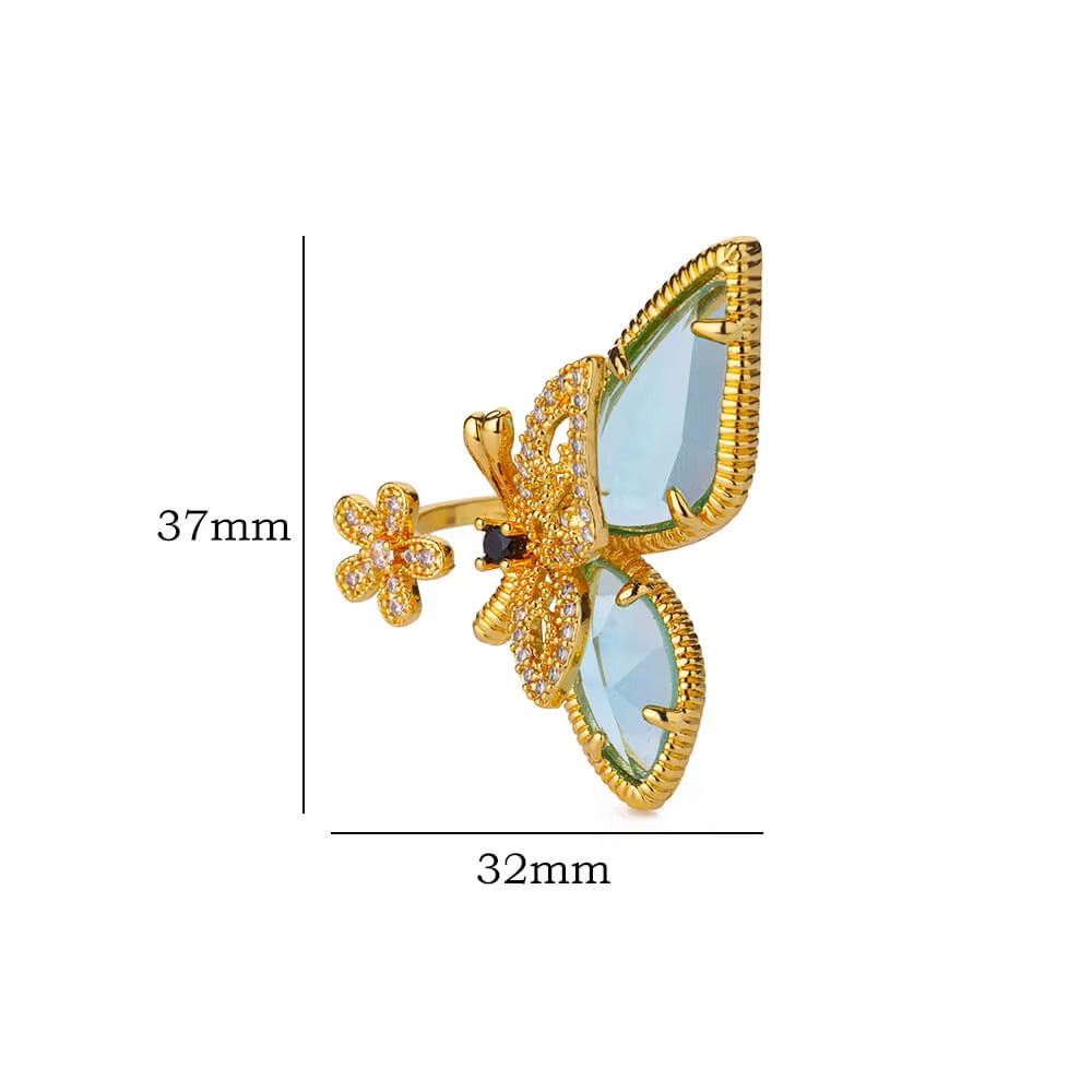 Butterfly ring ring