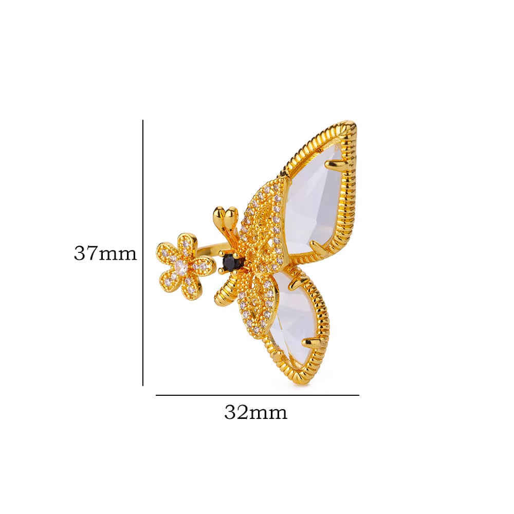 Butterfly ring ring