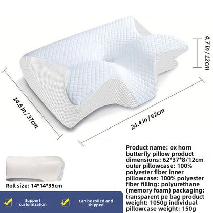 Butterfly Shape Cervical Memory Foam Pillow