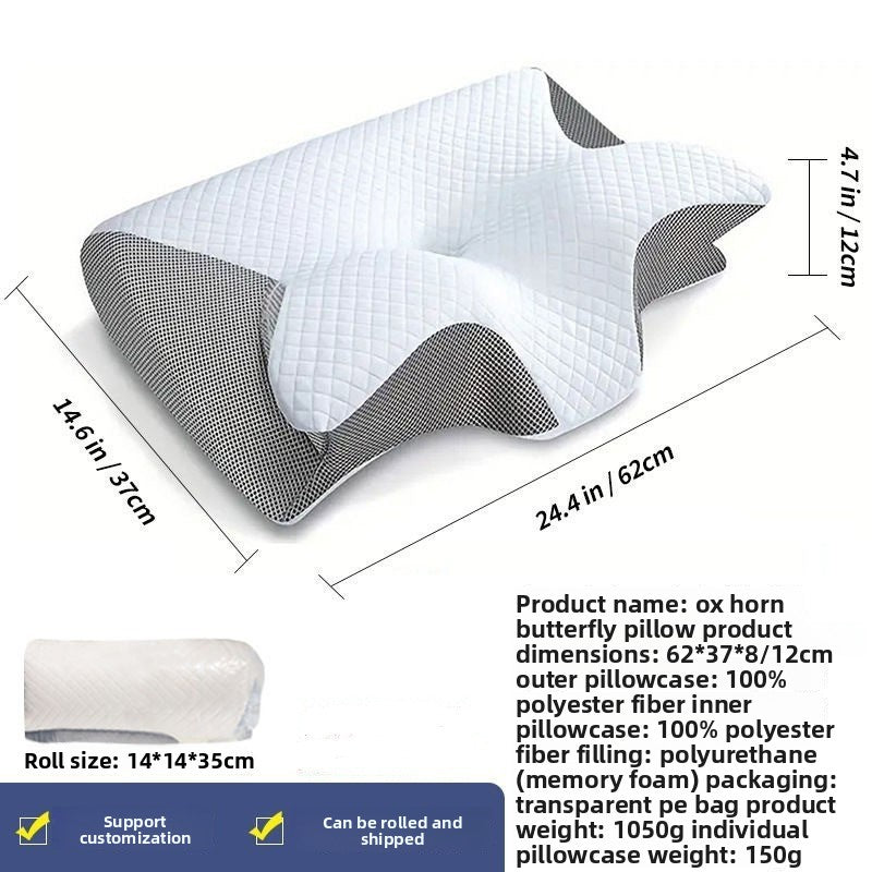 Butterfly Shape Cervical Memory Foam Pillow