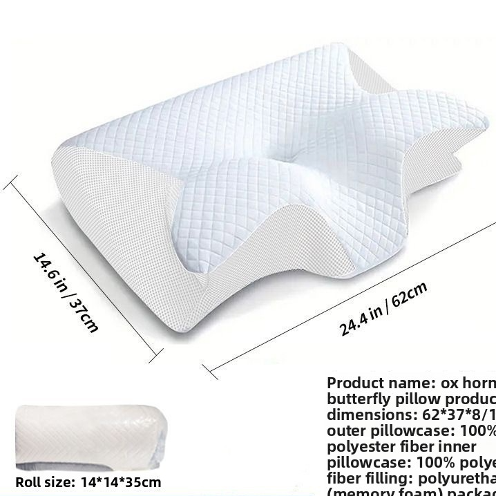 Butterfly Shape Memory Foam Cervical Pillow