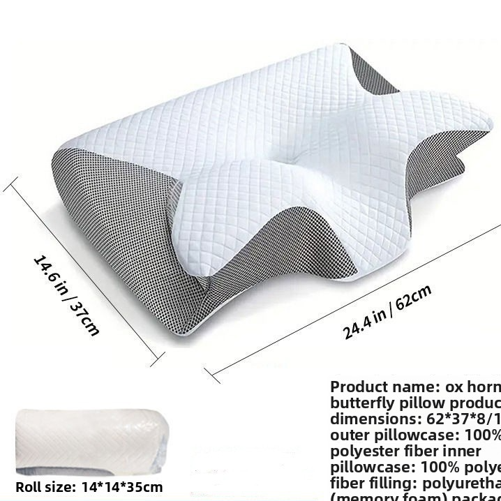 Butterfly Shape Memory Foam Cervical Pillow