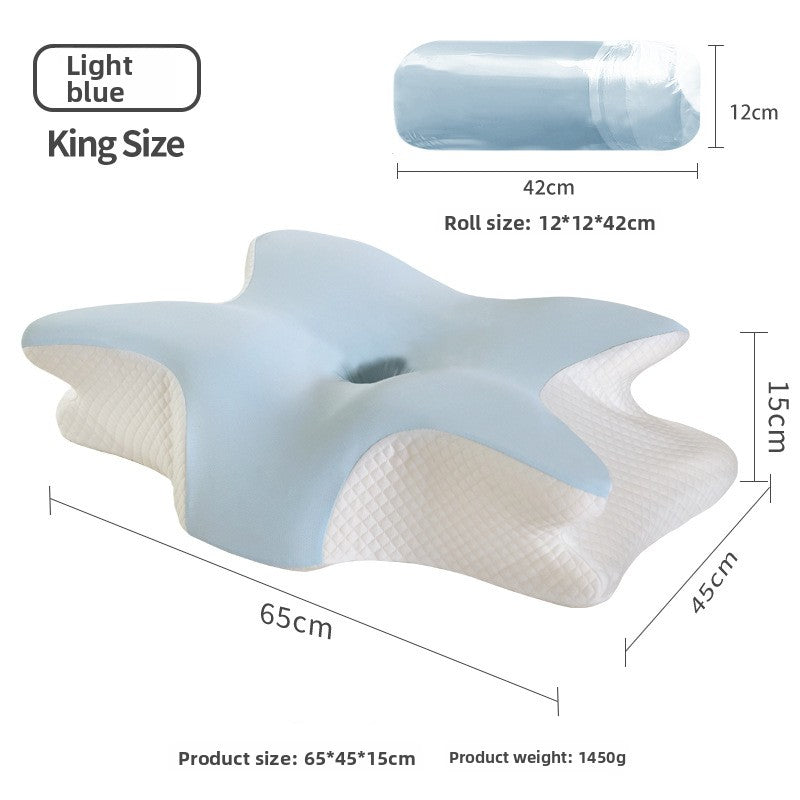 Butterfly Shape Memory Foam Cervical Support Pillow