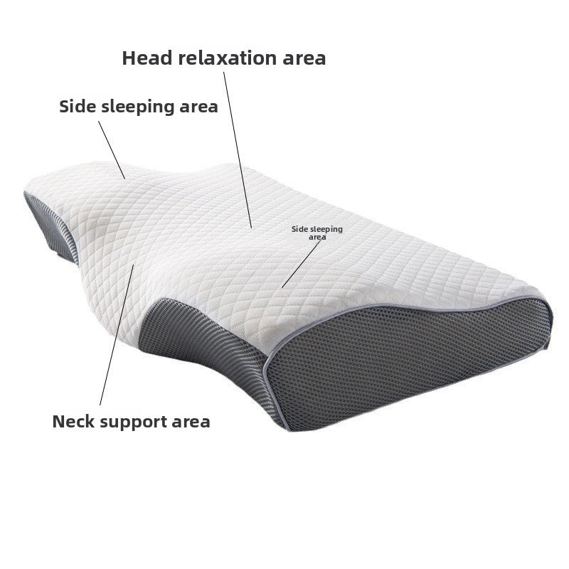 Butterfly Shape Memory Foam Pillow for Cervical Support
