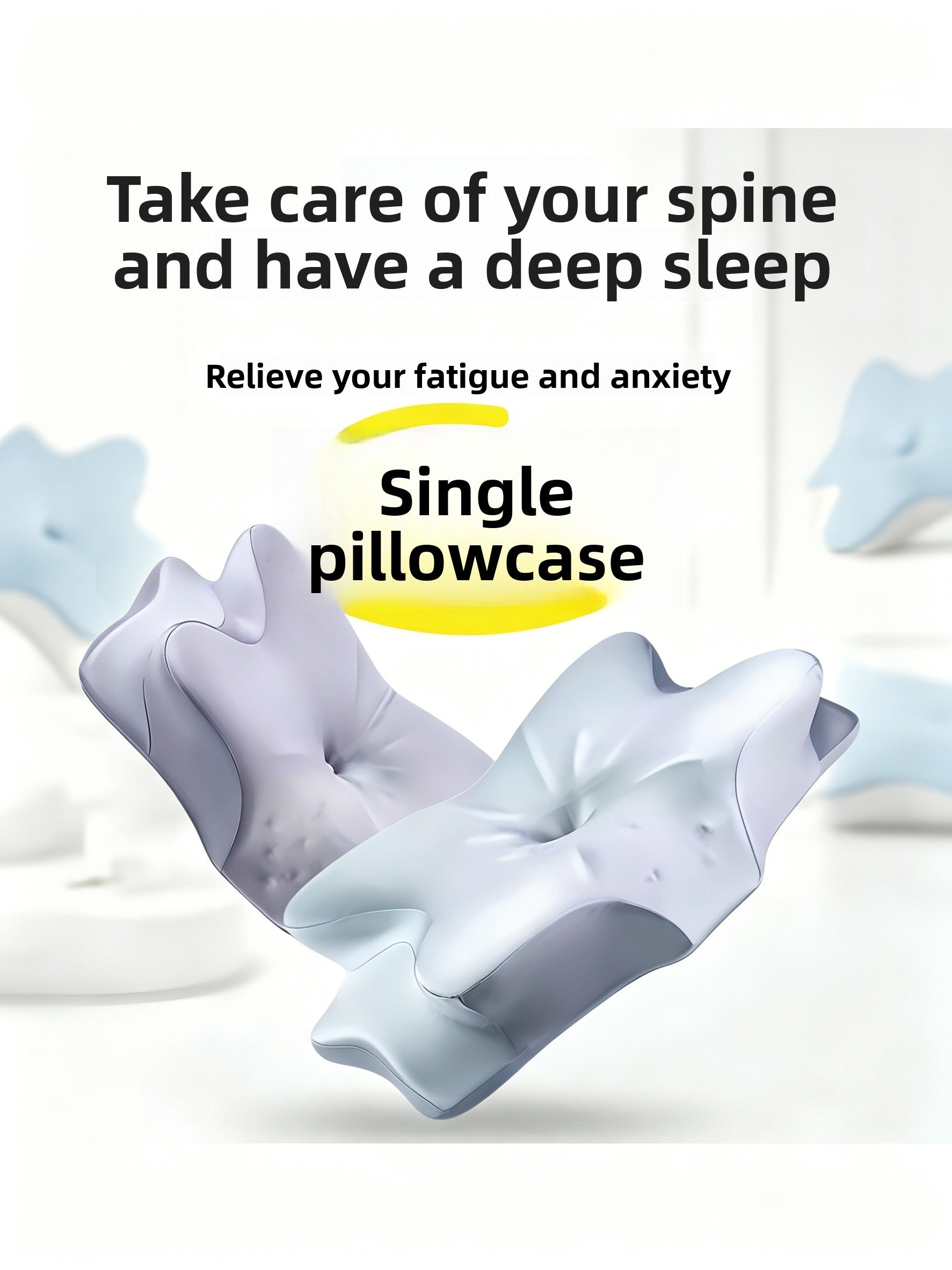 Butterfly Shape Memory Foam Pillowcase