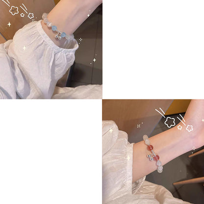 Butterfly-shaped cat’s eye stone bracelet