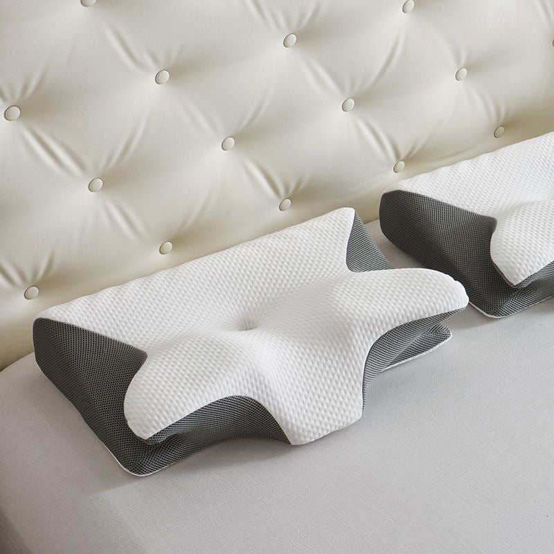Butterfly-shaped memory foam slow-recovery memory pillow