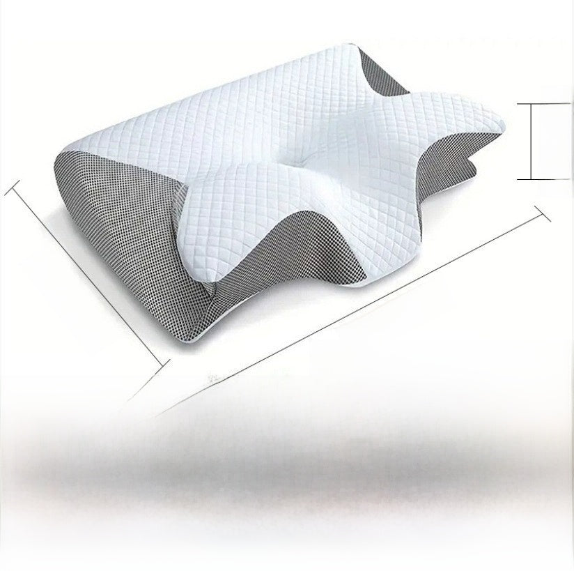 Butterfly-shaped ox horn neck pillow