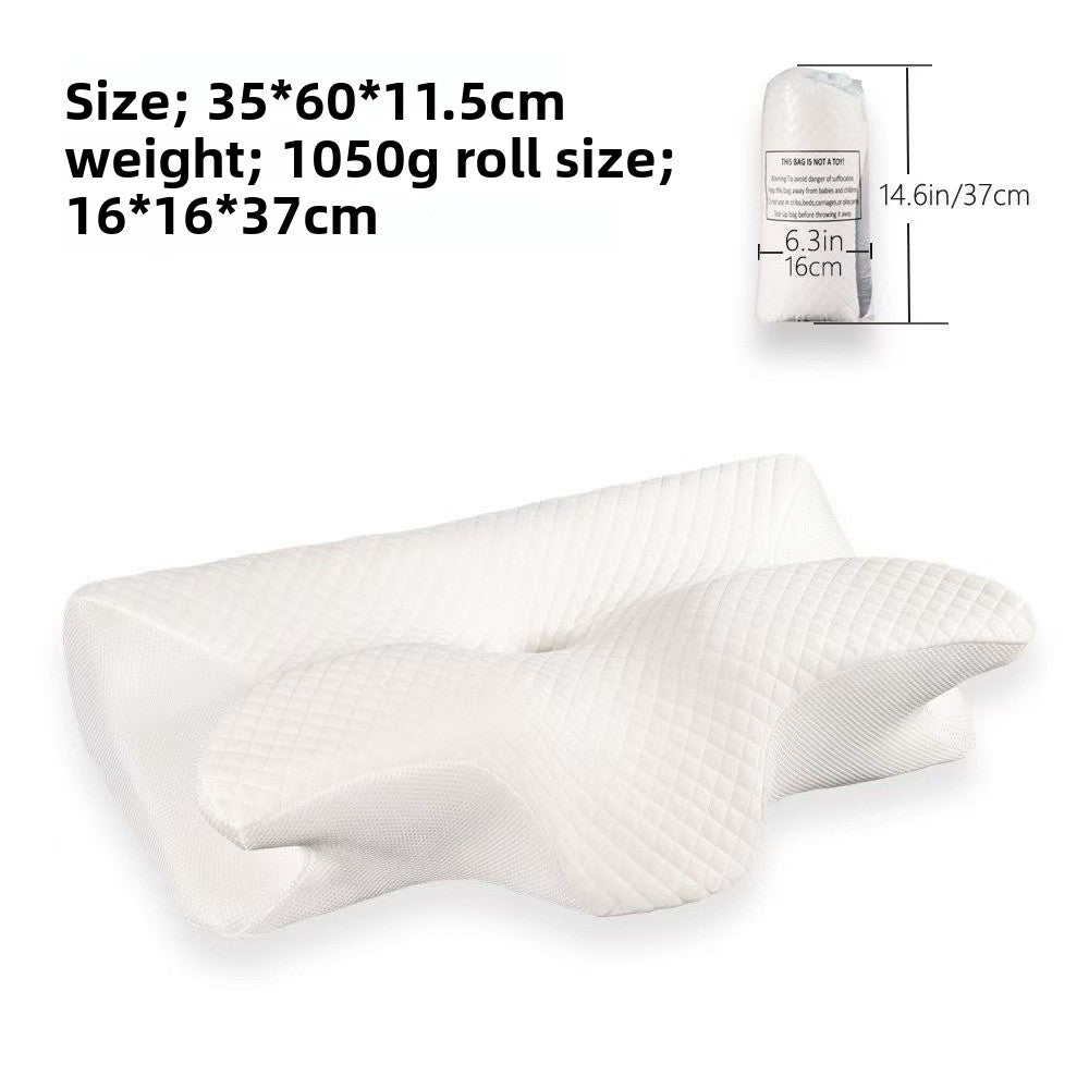 Butterfly-shaped pillow for neck support