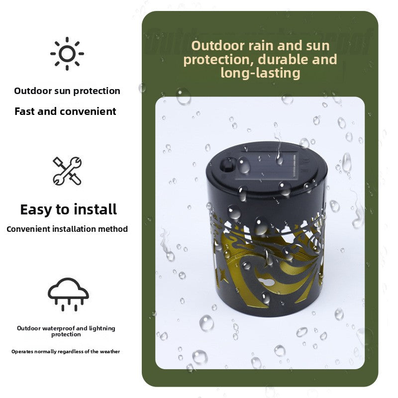 Butterfly Solar Projection Wall Lamp