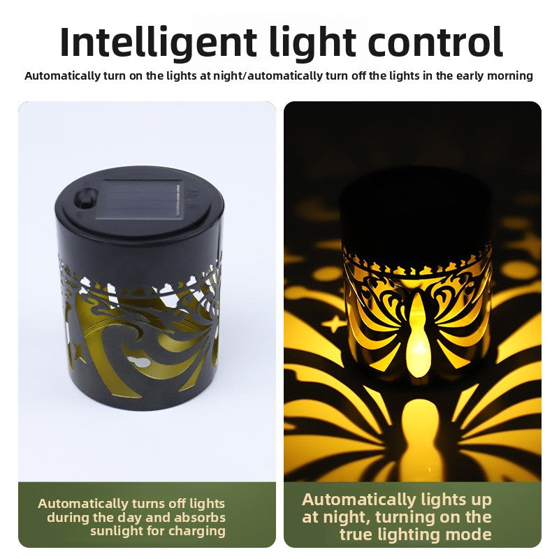 Butterfly Solar Projection Wall Lamp