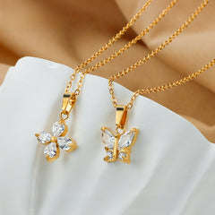 Butterfly Necklace N0052G