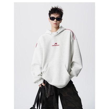 Button Design Hooded Sweatshirt