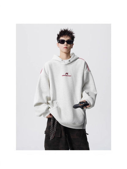 Button Design Hooded Sweatshirt
