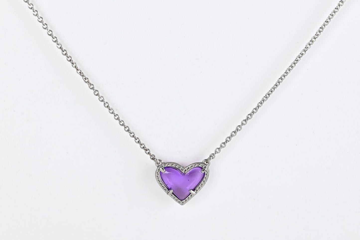 Buy Girls & Women Cubic Zirconia Heart Necklace Chic & Sparkling