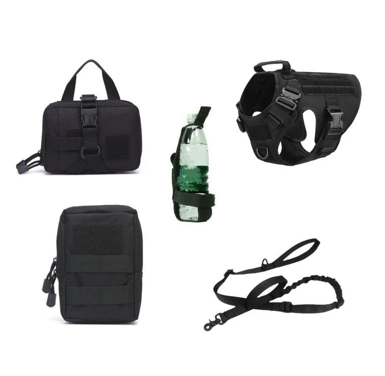 Buy Pet Dog Harness Tactical K9 Training Vest and Leash Set