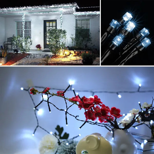 Solar String Lights 12M 100 LED Fairy Waterproof Garden Decor
