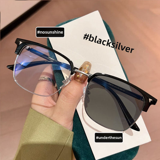 Photochromic Eyeglasses for Men with Stylish Frame Design
