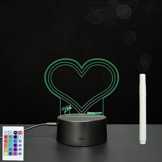 3D Acrylic Handwriting LED Message Board for Creative Decor