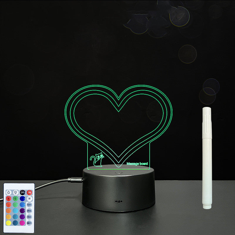 3D Acrylic Handwriting LED Message Board for Creative Decor