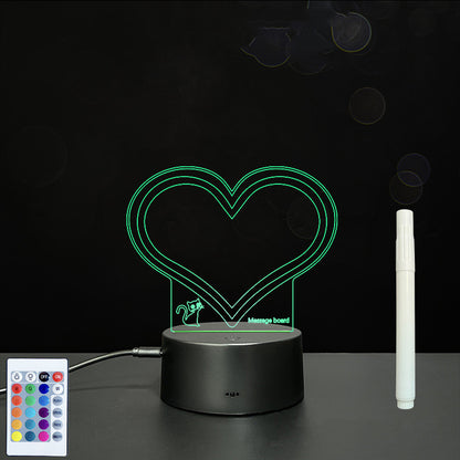 3D Acrylic Handwriting LED Message Board for Creative Decor