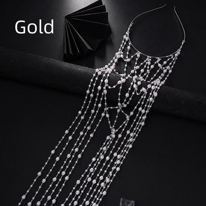 Buy Tassel Pearl Headband Hair Accessory for Women Fashion
