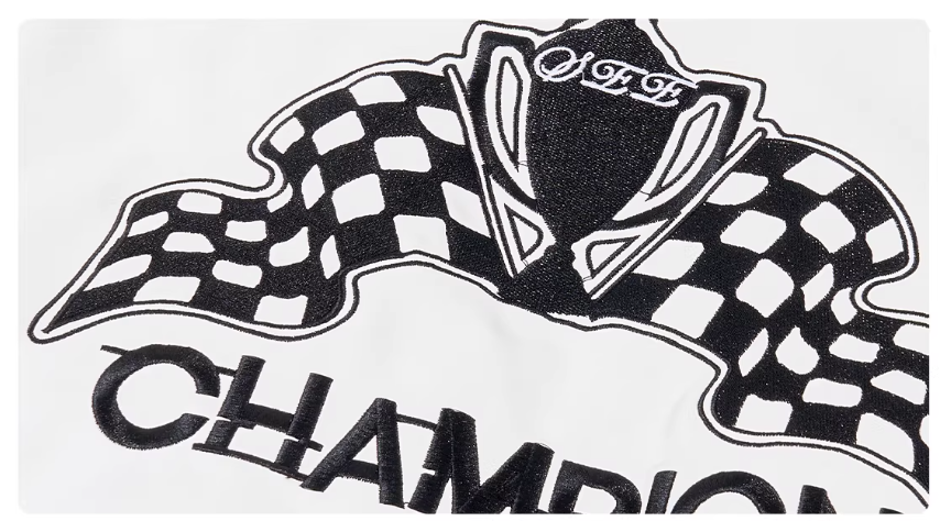 Men’s Motorcycle Leather Jacket & Embroidered Medal Letters
