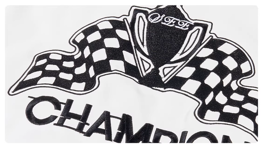 Men’s Motorcycle Leather Jacket & Embroidered Medal Letters