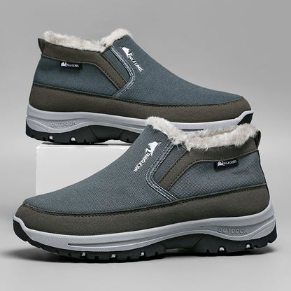 Men’s Warm Snow Boots Non-Slip Fleece Lined Cotton Winter