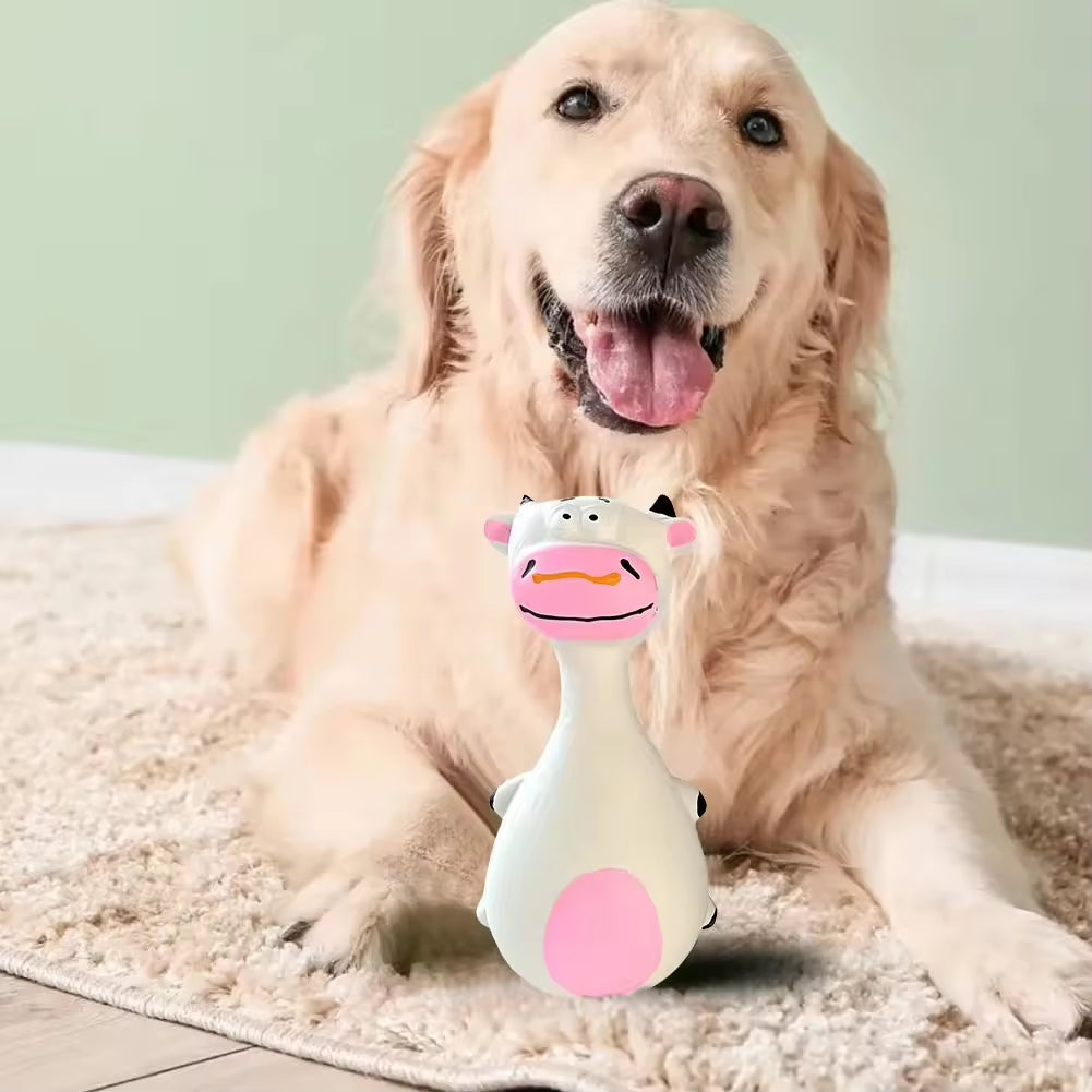 4pcs Cute Latex Dog Chew Toys with Sound for Puppies
