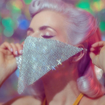 Buy Personality Trend Accessories Rhinestone Mask – Stylish Look